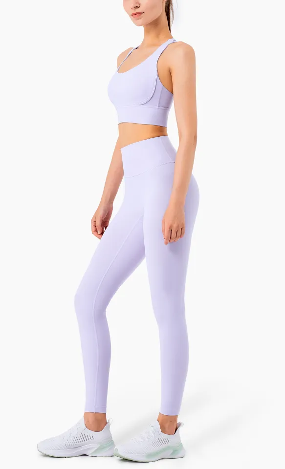 Vnazvnasi Yoga Set 2 Piece Workout Clothes for Women Cross Back