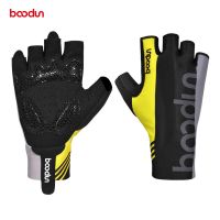 hotx【DT】 Boodun Cycling Gloves Half MTB Road Lengthen Breathable Guantes Ciclismo