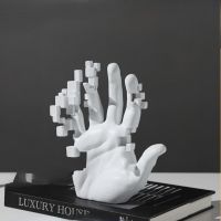 Palm Resin Hand Statue Home Decor Abstract Sculptures Modern Home Decorations Living Room Bookcase Room Mesa Decor