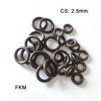 ∋ 10pcs FKM Seal Ring Gasket CS 2.5mm Fluorine Rubber Washer OD 7mm 50mm Abrasion Resistance Fuel Anti-Ozone Oring Seals