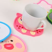 Cartoon 1 Piece Silicone Dining Table Placemat Coaster Kitchen Accessories Mat Cup Bar Mug Cartoon Animal Drink Pads