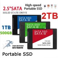 High Speed 2.5Inch 512GB Portable SSD Sata III Hard Drive For Laptop Microcomputer Desktop 2TB Internal Solid State Hard Disk