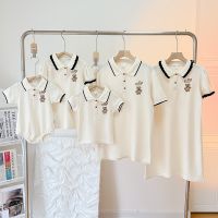 (KTL)Summer New High Quality Cotton Breathable Parent-child Top Family Wear Matching Family Outfits