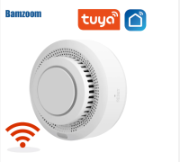 Tuya สมาร์ท  smoke detector  Wifi เครื่องตรวจจับควันไฟป้องกันเครื่องตรวจจับควัน Smokehouse ผสม Fire Alarm Home Security