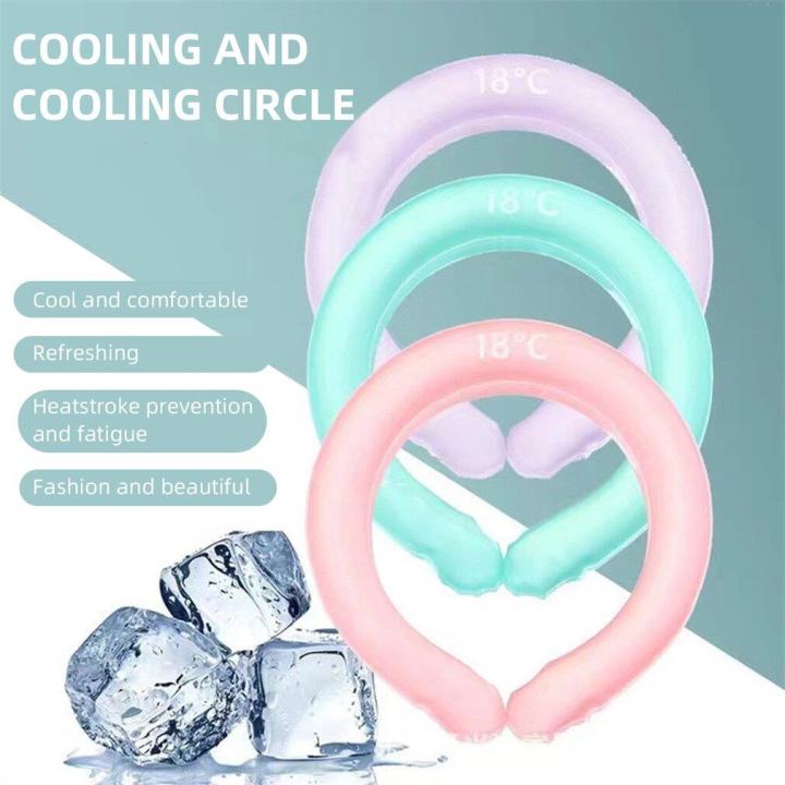 Neck Cooling Ring Summer Heatstroke Prevention Ice Cushion Tube Outdoor ...