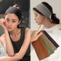 Sports Cycling Wash Face Hairbands Soft Korean Cotton Knitted Headband For Women Yoga Wide brimmed Headwear Hair Accessories