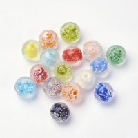 200pcs Handmade Luminous Lampwork Beads Round Mixed Color For DIY Jewelry Accessories Finding Making Necklaces Bracelets,12mm