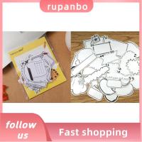 สติกเกอร์สีขาว RUPANBO039392692ป้ายสติ๊กเกอร์สีดำสติกเกอร์ตกแต่งสติกเกอร์กล่องข้อความ DIY