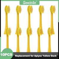 ✧ New Type Replacement For Apiyoo Yellow Duck 10PCS Toothbrush Heads Electric DuPont Soft Brush Heads Smart Cleaning Head Nozzle