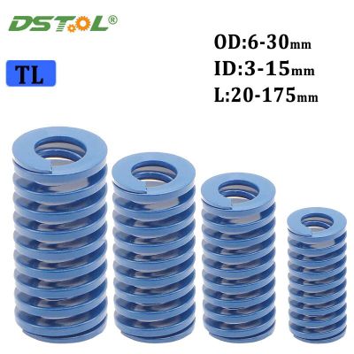 Light Load Die Mold Springs Blue Compression Spring Alloy Steel Mold Spring Outer Diameter 6-30mm ID 3-15mm Length 20-175mm Electrical Connectors