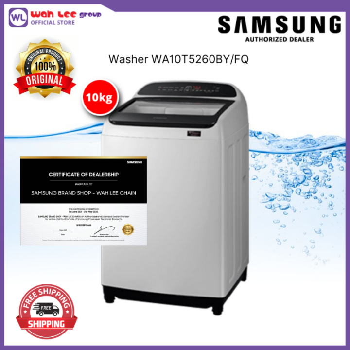 SAMSUNG Top Load Washer with Wobble Technology™, 9 kg (WA10T5260BY/FQ