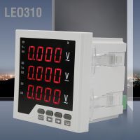 Leo310 DTM-AV96 เครื่องวัดแรงดันไฟฟ้า 3 เฟสแบบตั้งโปรแกรมได้ LED Digital แสดงผล โวลต์มิเตอร์ AC 450V