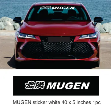 Buy Mugen Power Windshield Banner Vinyl Decal With 3 Colored Online in  India 