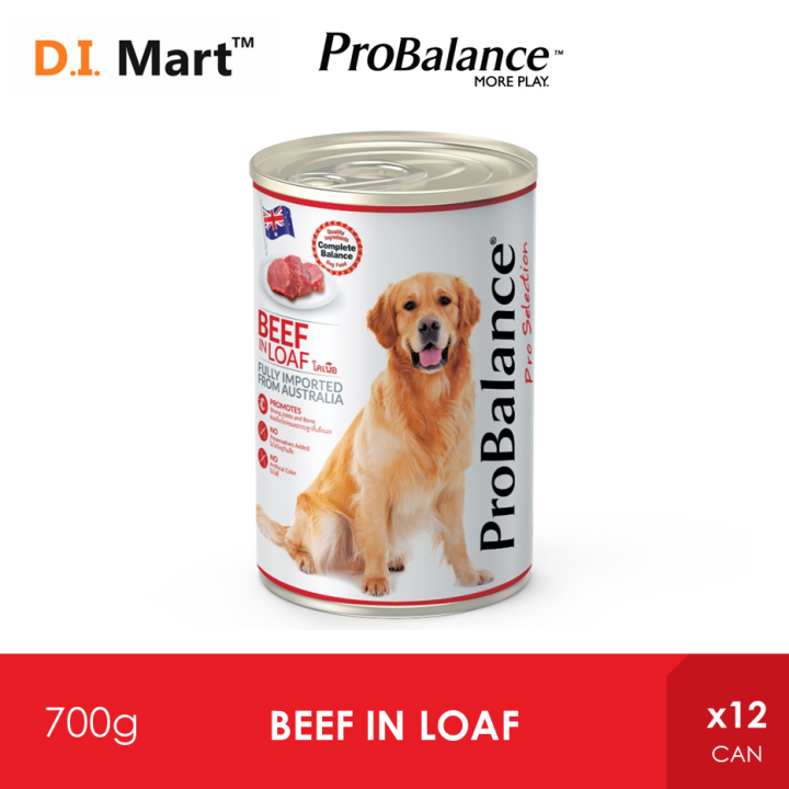 ProBalance 700G Lamb Pro Selection Adult Wet Dog Food x 12 Cans ...