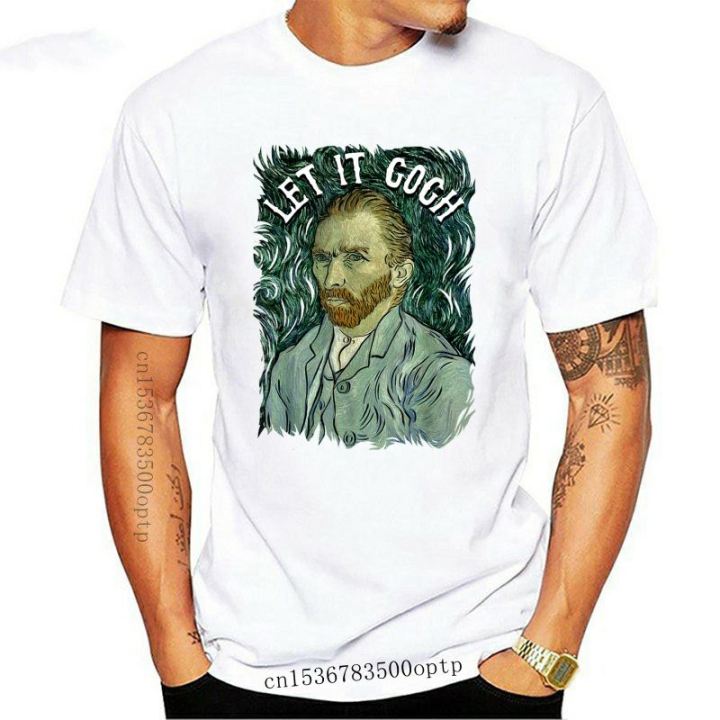 New Let It Gogh Artist T Shirt - Vincent Van Gogh Funny Graphic 2021  Customize T Shirt Men Broadcloth Casual Cotton O Collar T-s | Lazada PH
