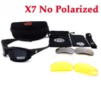 FS X7 Mountaineering Camping Protective Work Glasses Tactical Military Shooting Goggles Outdoor Sunglasses 4 Lenses