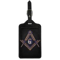 【DT】 hot  Twoheartsgirl Fashion Freemasonry Printed Luggage Tags Trolley Case Identifier Label for Travel Portable Baggage Boarding Pass