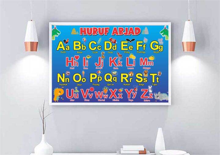 Poster Edukasi/Alfabet/fullcolor/Bagus | Lazada Indonesia