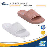 Skechers Collection รองเท้าแตะ รองเท้าแบบสวม สำหรับผู้หญิง W WSD Cali Side Lines 2 8730059 BLSH / WHT (790)