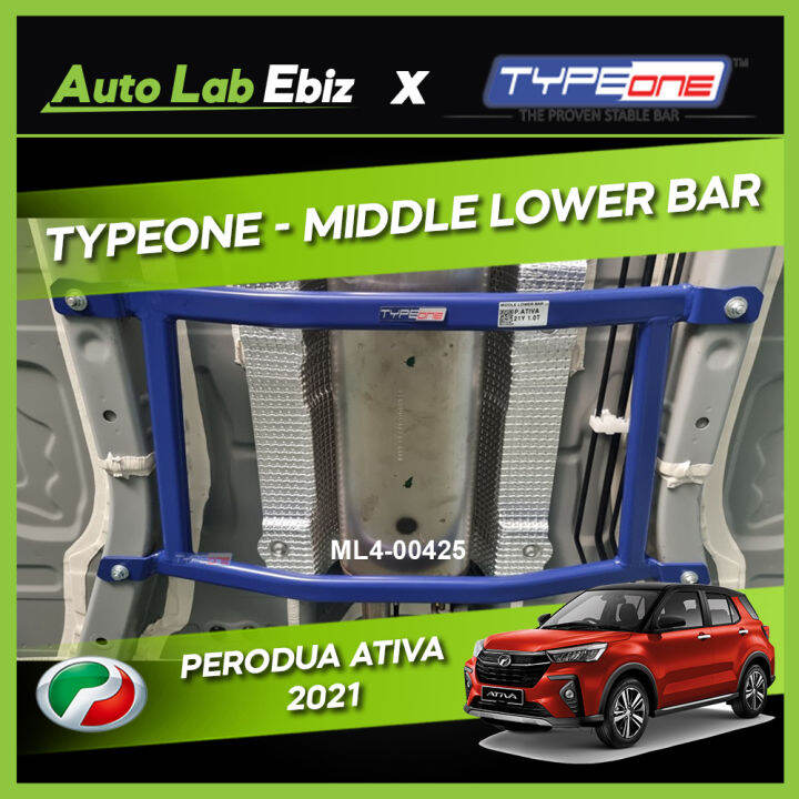 Perodua Ativa 2021 TypeOne Safety Middle Lower Bar (ML400425) Lazada