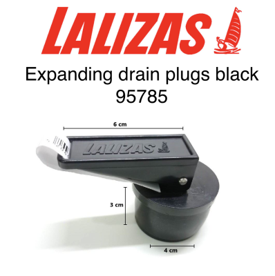 Expanding drain plugs black 95785 lalizas
