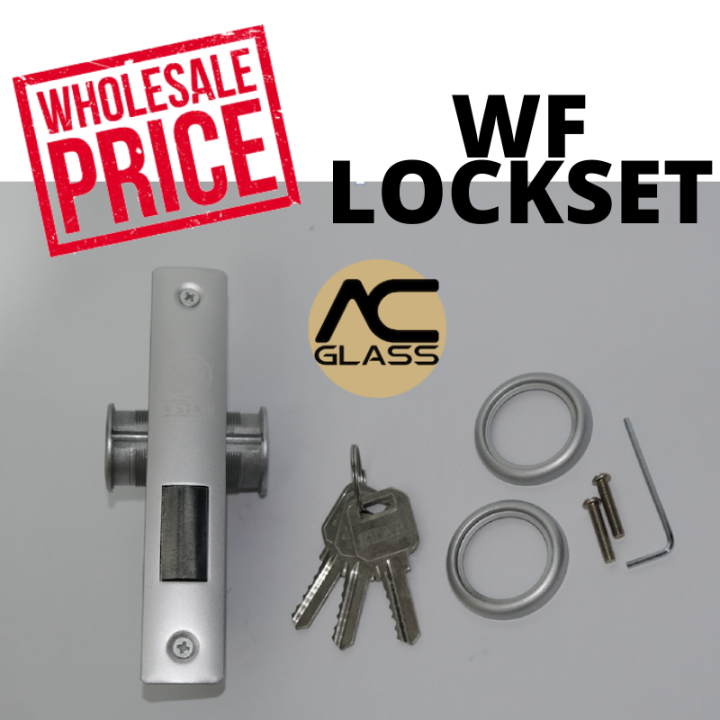 AC GLASS: WF LOCK SET for doors and drawers (LOCKSET) | Lazada PH