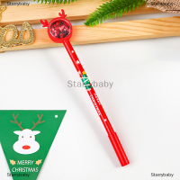 Star ปากกาเจลปักเลื่อมลายกวางคริสต์มาสน่ารักปากกาหลากสีน่ารักสำหรับเด็กอุปกรณ์เครื่องเขียนสำนักงานของขวัญ