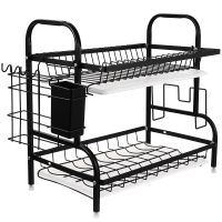 【CC】❒✴  Drainer Rack Counter Dish Draining Shelf Bowl Baskets Holder