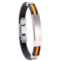 Bracelets Men For Silicone For Energy LymphUnclog Wristband Titanium