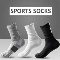 ✇✎  3pairs/Lot Mens Socks Compression Stockings Breathable Basketball Sports Cycling Socks Moisture Wicking High Elastic Tube Socks