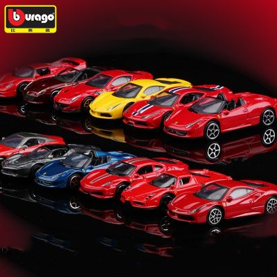 Bburago 1/64 Diecast Alloy Car Model Small Scale Car Model Toy Collectible Ornaments Children Toys For Boys Ferrari 458 Spider