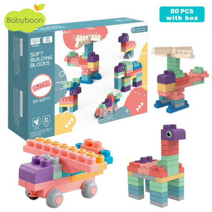 Big Soft Building Blocks Educational Toys Teethers Rubber Large Bricks 