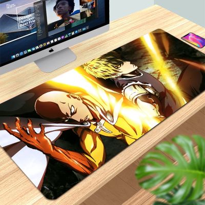 【CC】☄﹊  Anime Gamer ONE PUNCH Large Mousepad  Mats Rubber Anti-Slip Office Computer Table Desk