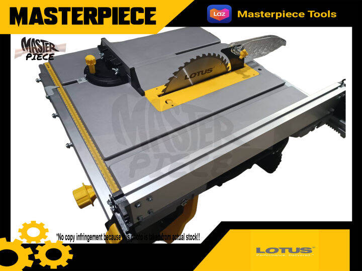 Lotus 2000W Jobsite Table Saw PRO LTST254RPF RACK & PINION FENCE