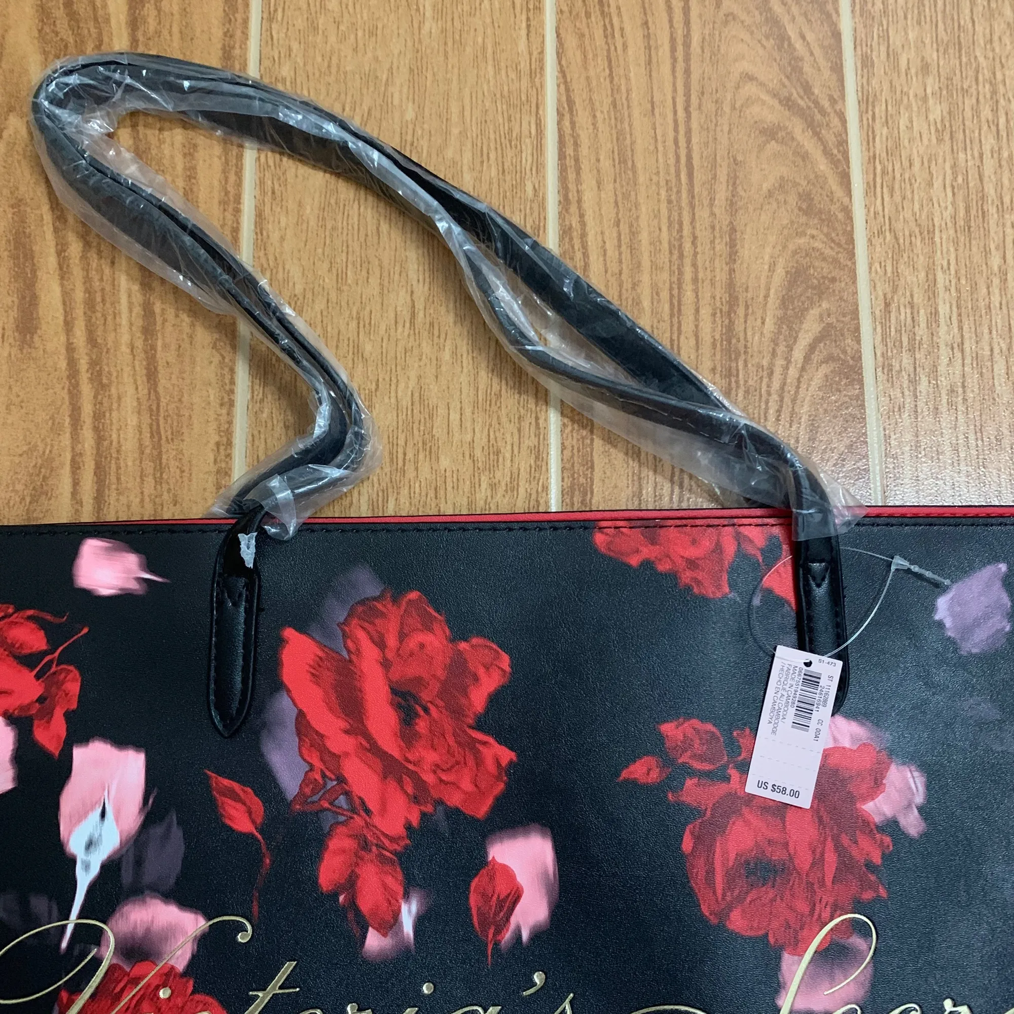 floral victoria secret bag