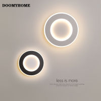 DOOMYHOME เซ็นเซอร์สัมผัส Sconces รองเท้าส้นเตี้ยห้องนั่งเล่นห้องทำงานโคมไฟผนังโมเดิร์นแบบใหม่ห้องห้องนอนข้างเตียงทางเดินบันไดทางเดินเรียบง่ายไฟส่องสว่างในร่ม