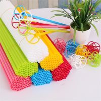 ▼✼♂ 10 Sets 40cm Foil Balloon Stick Colorful PVC Rods Supplies Balloons Holder Sticks With Cup Party Decoration Balloon Accessories