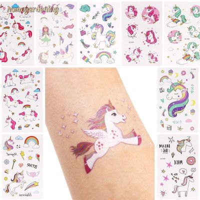 Unicorn Temporary Tattoos Stickers Party Decoration Boys Girls Party Bag Fillers