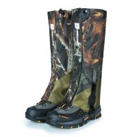 2 Pcs Camouflage Snake Gaiters Waterproof Shoe Covers Outdoor Hiking Camping Snake Bite Protection Leg Guard Boot