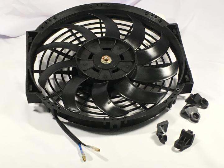 UNIVERSAL CAR,TRUCK AIRCON FAN MOTOR 12V(12 INCH) Lazada