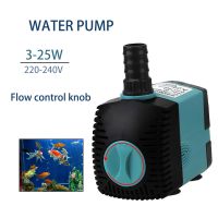 Energy-saving Submersible Water Pump Aquarium Pump 3/10/25W Ultra-Quiet Filter Fish Pond Fish Tank Fountain EU/US Plug