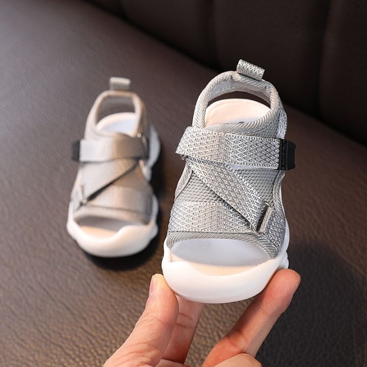 summer-toddler-sandals-baby-girl-shoes-solid-color-net-cloth-breathable-boys-sneakers-kids-infant-sport-sandals