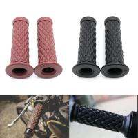 Retro Moto Grip สกู๊ตเตอร์คลาสสิก7/8 "22มม. Motobike บาร์มือจับสำหรับ Harley Cafe Racer ยางมือจับรถจักรยานยนต์