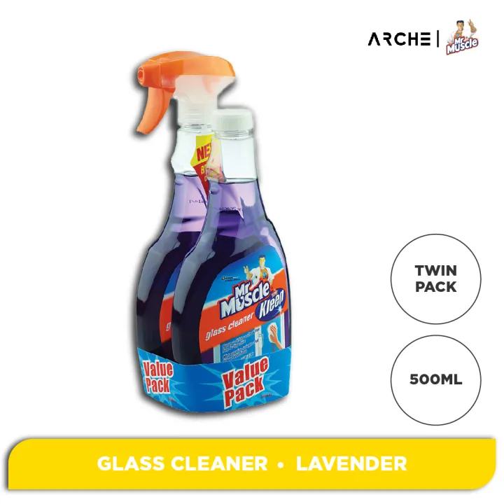 Mr Muscle Glass Cleaner Lavender (500ml) [Value Pack] | Lazada