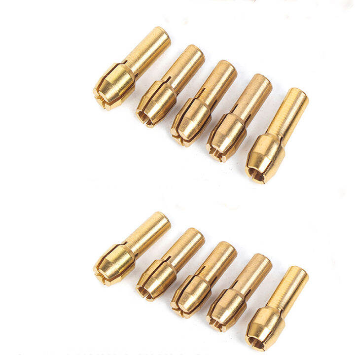 10-11pcs-batch-mini-drill-brass-collet-collet-for-rotary-tools-0-5-3-2mm-brass-and-nut-for-accessory-set