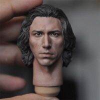 1/6 Kylo Ren Adam Douglas ไดรเวอร์ PVC ชายทหารหัวรูปแกะสลักพอดีกับตัวตุ๊กตาขยับแขนขาได้12นิ้ว