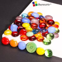 200g/35pcs Medium 17-22mm Transparent And Opal Glass Drops Nuggets Glass Beads Glass Gems DIY Mosaic Making Craft