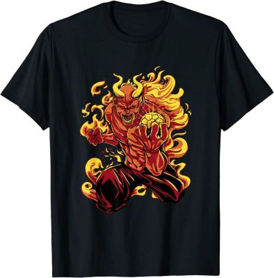 Devil Fire Burning Scary T-shirt