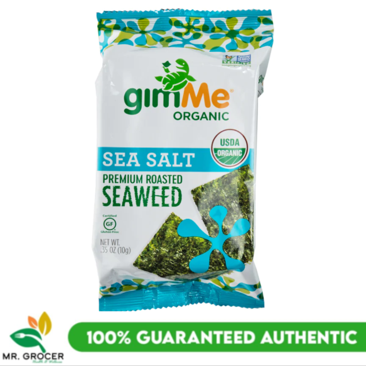 Gimme Organic Premium Roasted Sea Salt Seaweed 10g Lazada Ph