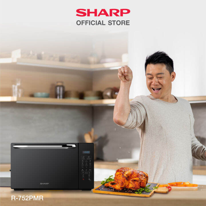 sharp-เตาอบไมโครเวฟ-รุ่น-r-752pmr